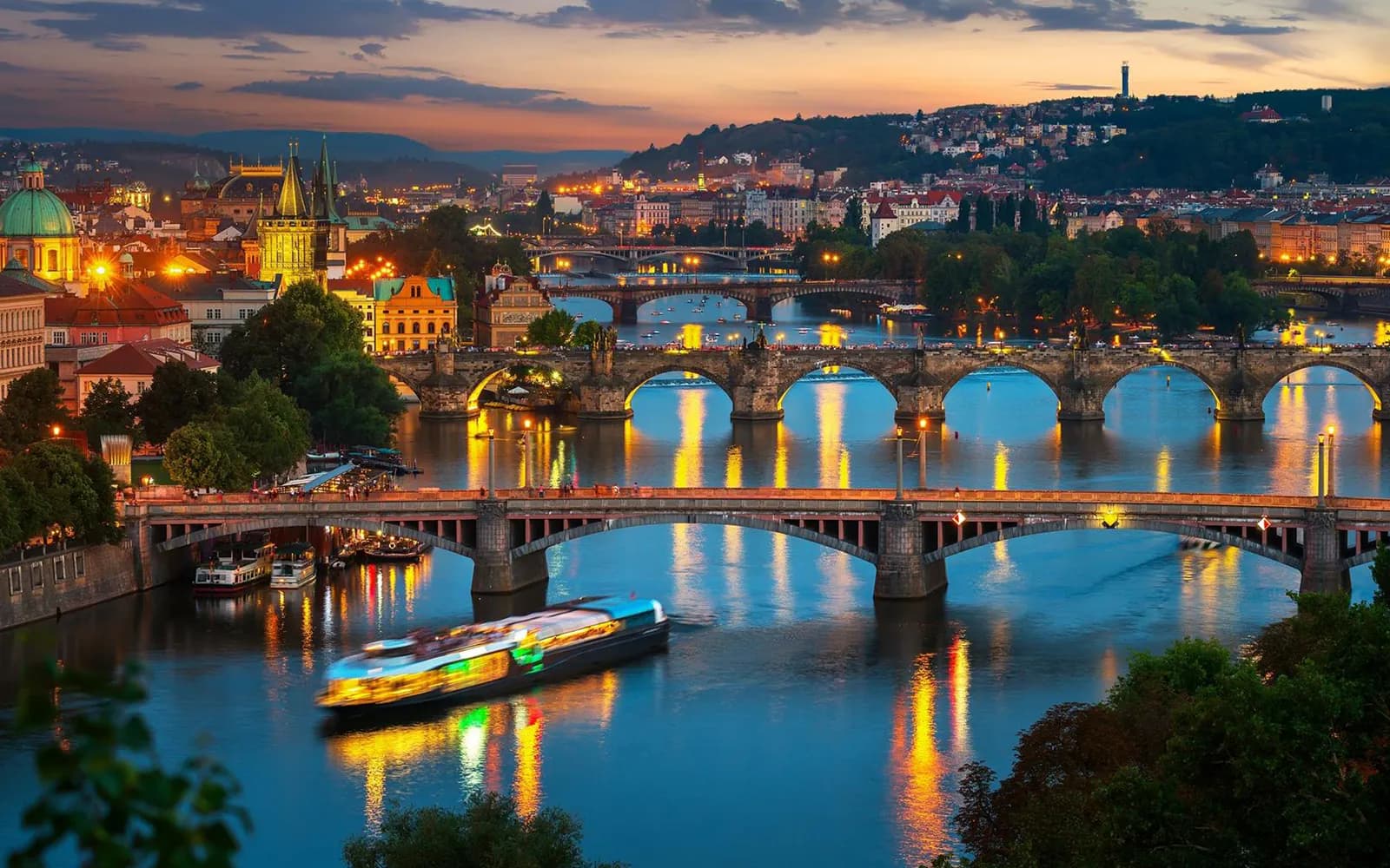 Dîner-croisière à Prague avec musique live